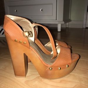 Chunky platform heels